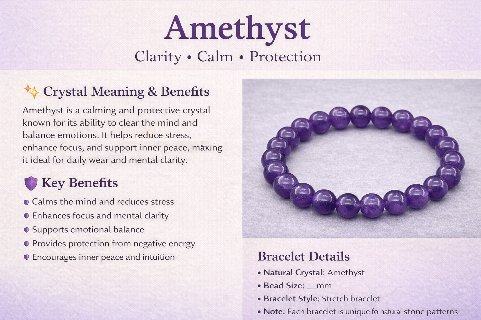 Amethyst Bracelet