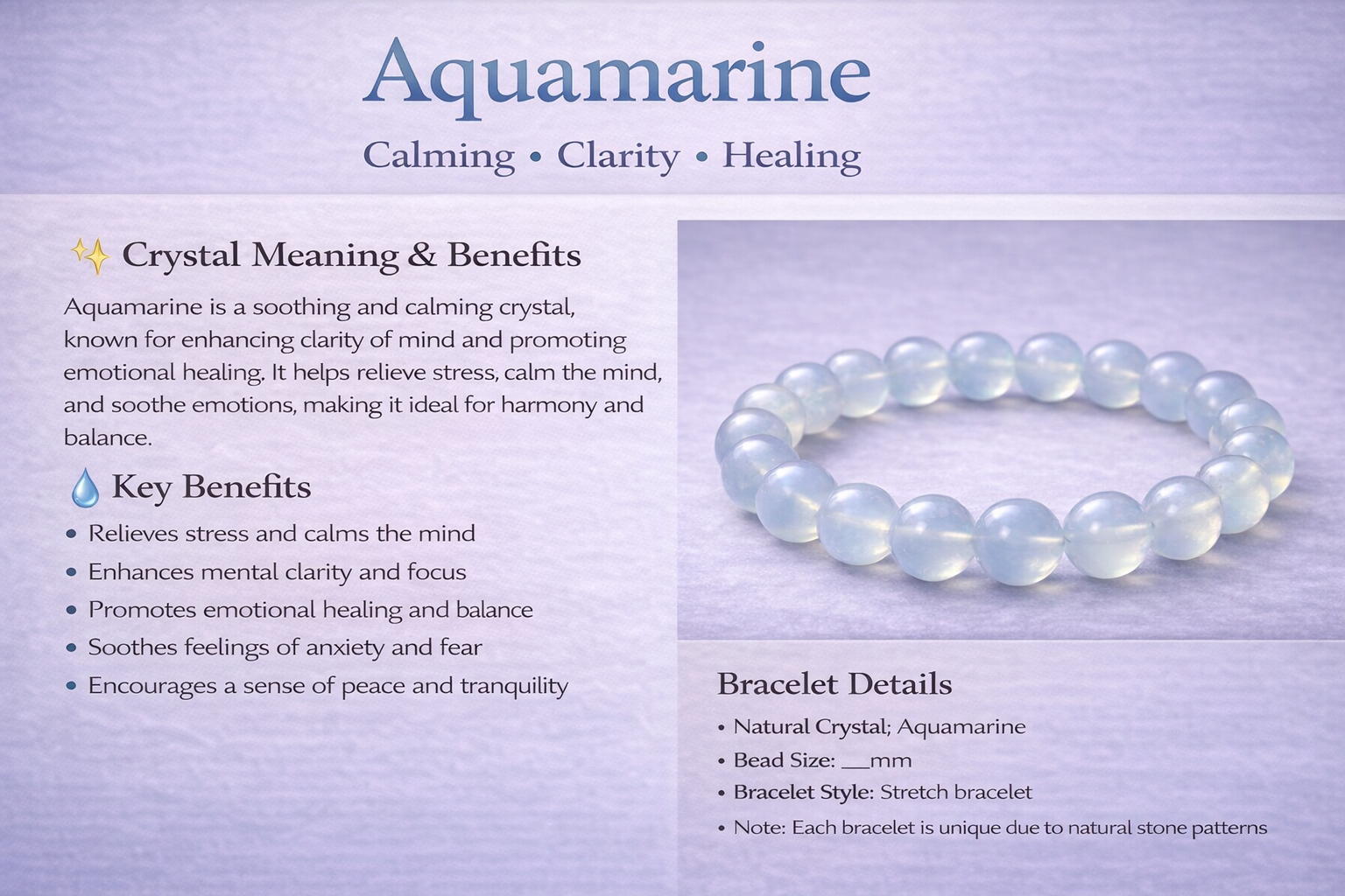 Aquamarine Bracelet