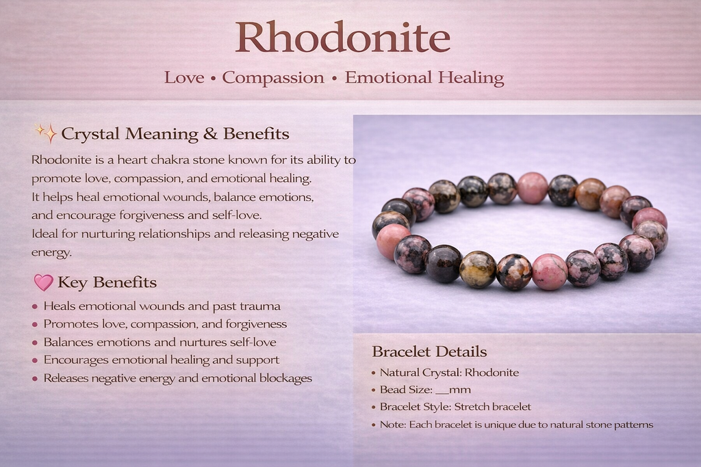 Rhodonite Bracelet